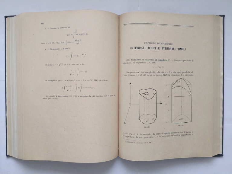ANALISI MATEMATICA di Umberto Cisotti 1945 Libreria Editrice Politecnica Libro