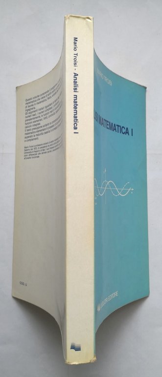ANALISI MATEMATICA I di Mario Troisi 1990 Liguori Libro 1 …