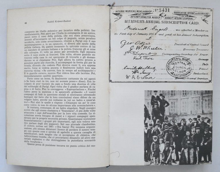 ANARCHIA di Rudolf Kramer Badoni 1972 Bietti libro passato e …