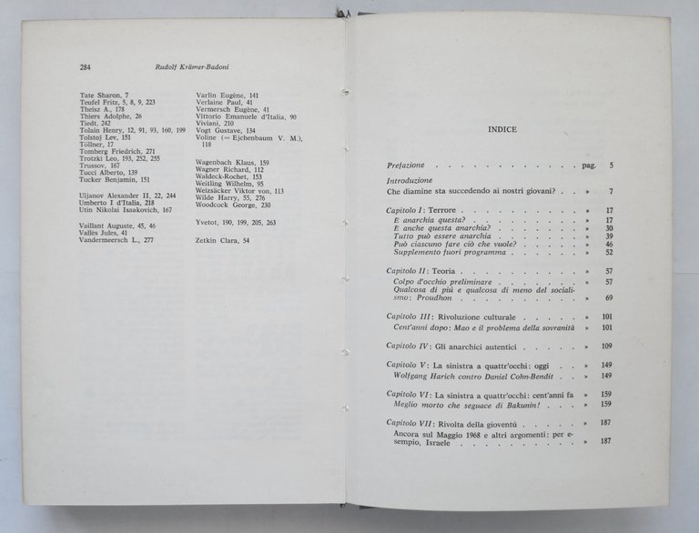 ANARCHIA di Rudolf Kramer Badoni 1972 Bietti libro passato e …