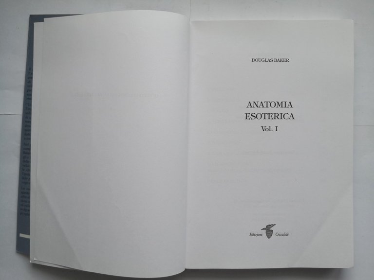 ANATOMIA ESOTERICA di Douglas Baker 2 volumi 2010 Crisalide libro …