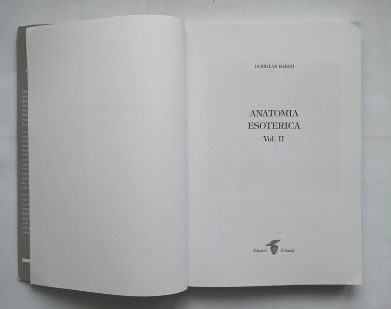 ANATOMIA ESOTERICA di Douglas Baker 2 volumi 2010 Crisalide libro …