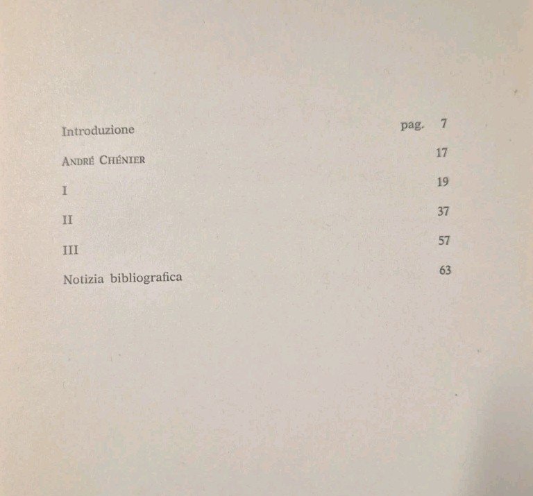 ANDRÈ CHÈNIER di Robert Brasillach 1974 Scheiwiller Libro edizione numerata