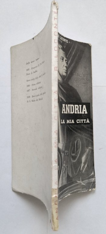ANDRIA LA MIA CITTÀ di Riccardo Loconte 1959 Mezzina Libro …
