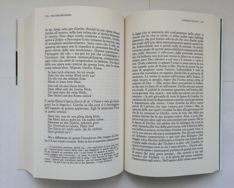 ANGELUS NOVUS saggi frammenti di Walter Benjamin 2022 libro corriere …