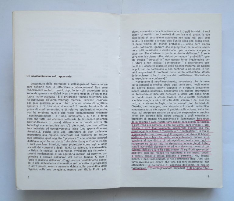 ANGOSCIA E SOLITUDINE NEL ROMANZO ITALIANO CONTEMPORANEO di Beppe Manfredi …