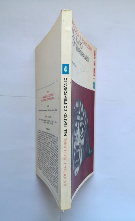 ANGOSCIA E SOLITUDINE NEL TEATRO CONTEMPORANEO di Gastone Toschi 1970 …