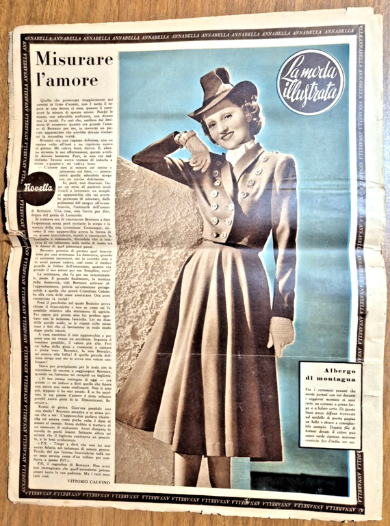 ANNA BELLA 15 agosto 1939 Rivista di Moda e attualità …