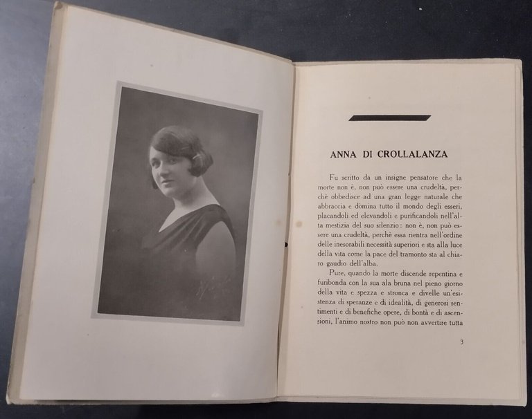 ANNA DI CROLLALANZA in memoria di Licinio Cappelli 1930 libro …