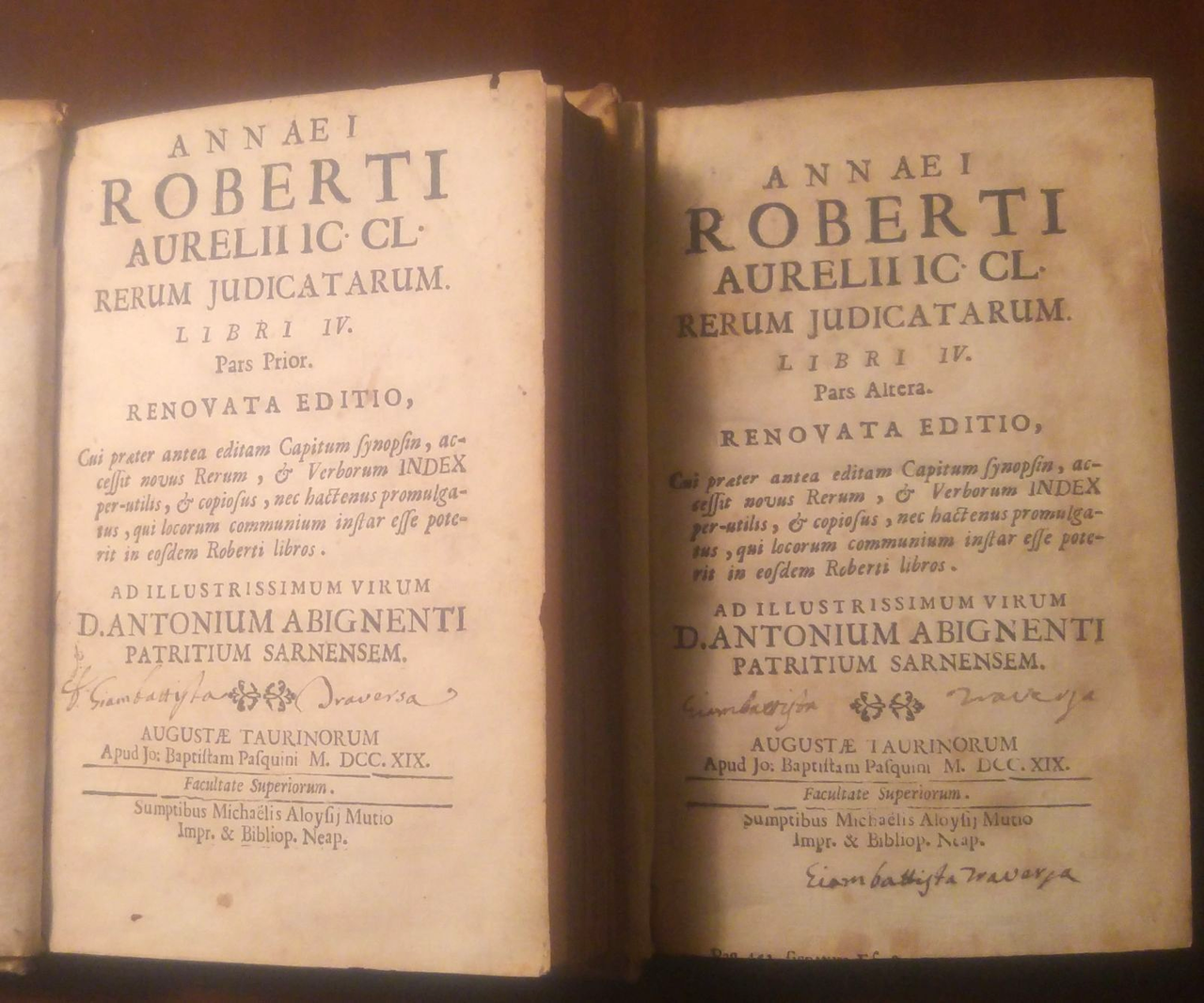 ANNAEI ROBERTI AURELII RERUM IUDICATARUM 1719 Muzio Pasquini libro Antico …