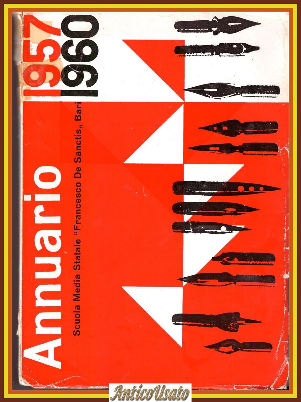 ANNUARIO della SCUOLA MEDIA STATALE FRANCESCO DE SANCTIS Bari 1957 …