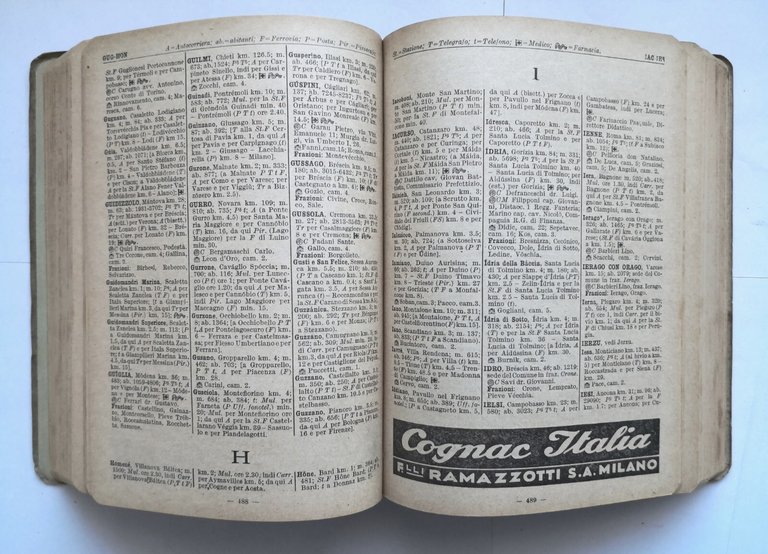 ANNUARIO GENERALE 1932 33 Touring Club Italiano Libro