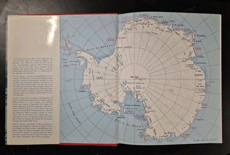 ANTARTIDE di Carlo Mauri 1968 Zanichelli Libro conquista viaggio polo …