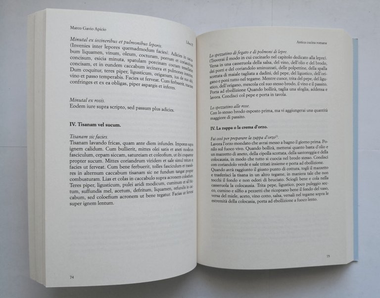 ANTICA CUCINA ROMANA di Apicio 2018 Foschi LIBRO testo latino …