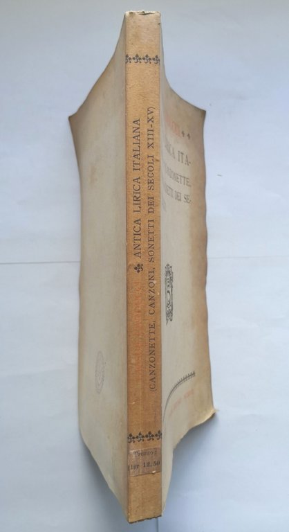 ANTICA LIRICA ITALIANA di Giosue Carducci 1907 Sansoni Libro sonetti …