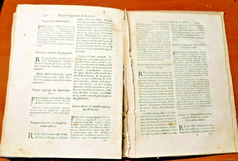 ANTIDOTARIO ROMANO latino e volgare di Ippolito Ceccarelli 1651 libro …