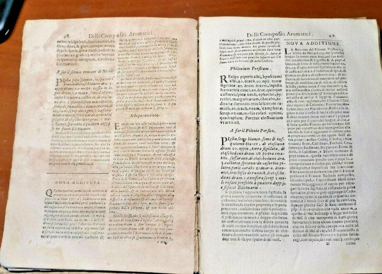 ANTIDOTARIO ROMANO latino e volgare di Ippolito Ceccarelli 1651 libro …