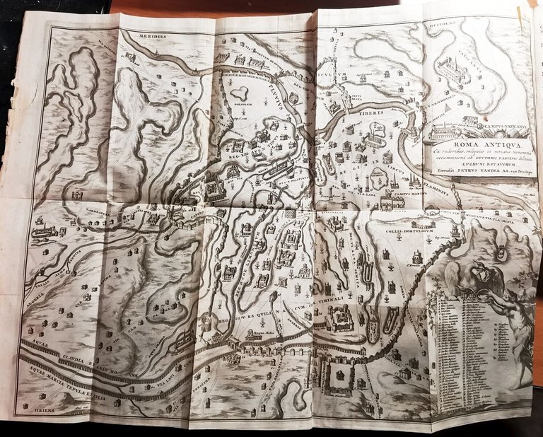 ANTIQUITATUM ROMANARUM Libri IV di Henrici Kippingii 1713 Libro Antico …