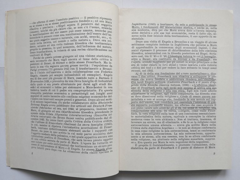 ANTOLOGIA di Karl Marx a cura Giuliano Manacorda 1970 Cappelli …