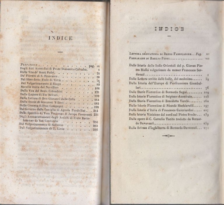 ANTOLOGIA DI PROSE ITALIANE Basilio Puoti 2 volumi in 1 …