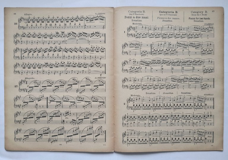 ANTOLOGIA DIDATTICA PER LO STUDIO DEL PIANOFORTE di Florestano Rossomandi …