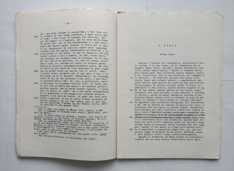 ANTOLOGIA OVIDIANA di Paladini e Fedeli 1965 Adriatica Libro Heroide …