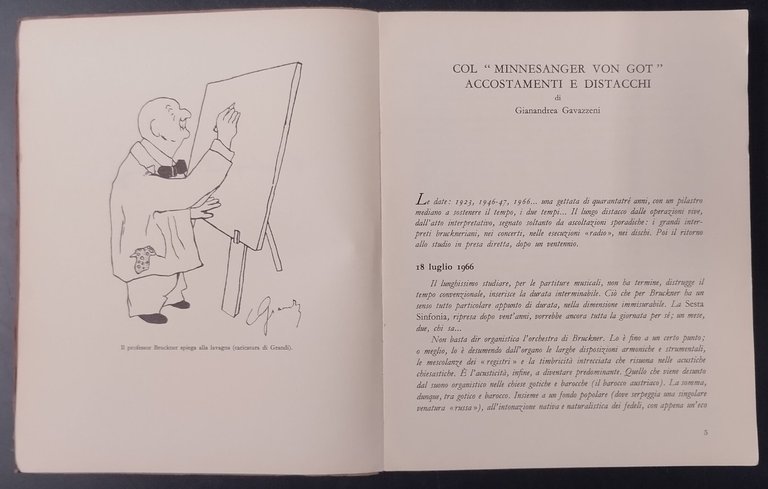 ANTON BRUCKNER L'APPRODO MUSICALE QUADERNI DI MUSICA numero 24 1958 …