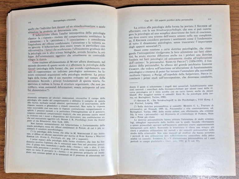 ANTROPOLOGIA CRIMINALE di Tiziano Formaggio Parte prima 1971 Libro università
