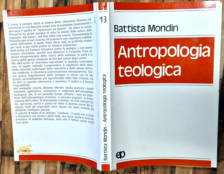 ANTROPOLOGIA TEOLOGICA di Battista Mondin 1977 Edizioni Paoline Libro | Immagine Gallery 2