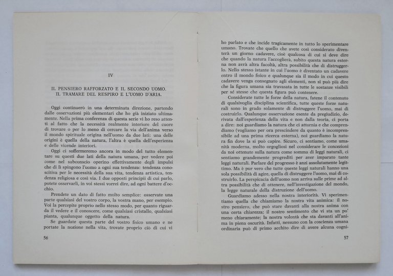 ANTROPOSOFIA di Rudolf Steiner 1965 Editrice Antroposofica libro concezione mond