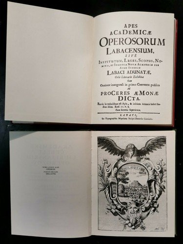 APES ACADEMICAE OPEROSORUM LABACENSIUM reprint 1988 Ljubljana 2 libri akademske