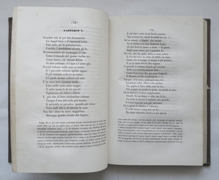 APOCALISSE DI SAN GIOVANNI APOSTOLO di Vincenzo Padula 1861 Libro …