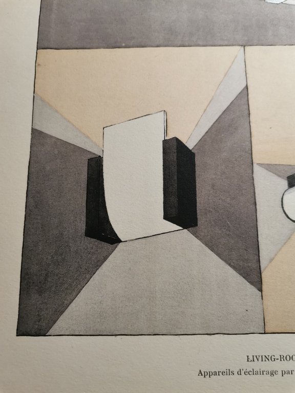 APPAREILS d'eclaraige par Djo Bourgeois Stampa Art Deco 1929 POCHOIR …
