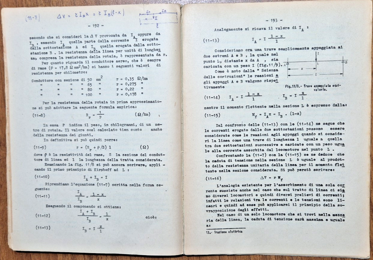 APPUNTI DI TRAZIONE ELETTRICA Greco Varese 1954 Levrotto e Bella …