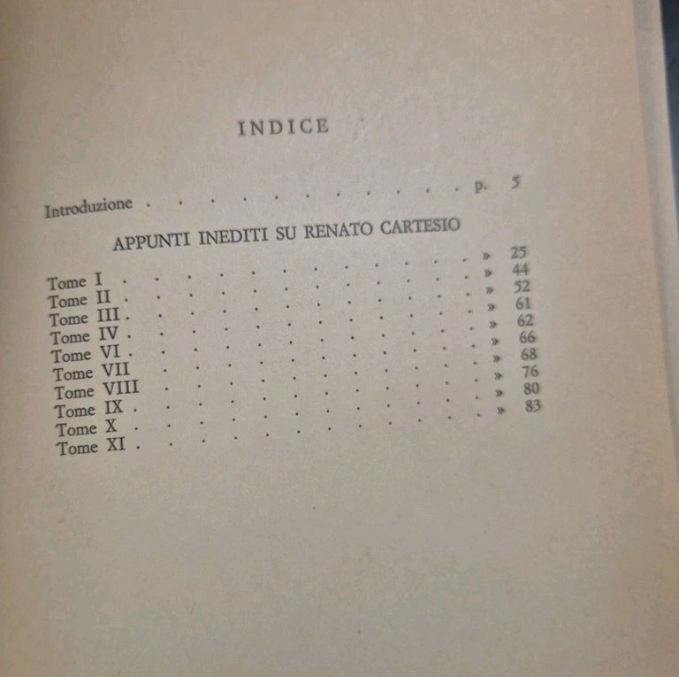 APPUNTI INEDITI SU RENATO CARTESIO di Vincenzo Gioberti 1981 Olschki …