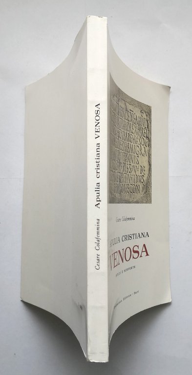 APULIA CRISTIANA VENOSA studi e scoperte di Cesare Colafemmina 1973 …