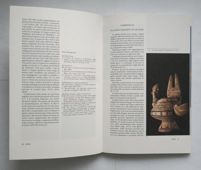 ARCHEOLOGIA IN PUGLIA BARI di Ettore De Juliis 1983 ADDA …