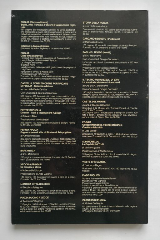 ARCHEOLOGIA IN PUGLIA BARI di Ettore De Juliis 1983 ADDA …