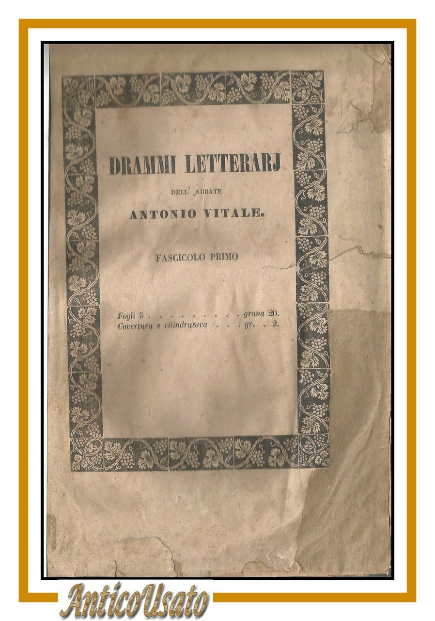 ARIOSTO CAPITATO TRA I BRIGANTI dell'abate Antonio Vitale 1846 libro …