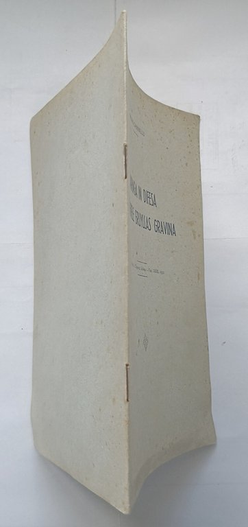 ARRINGA IN DIFESA DI GABRIELE GRUYLLAS GRAVINA Bruno Cassinelli 1932 …