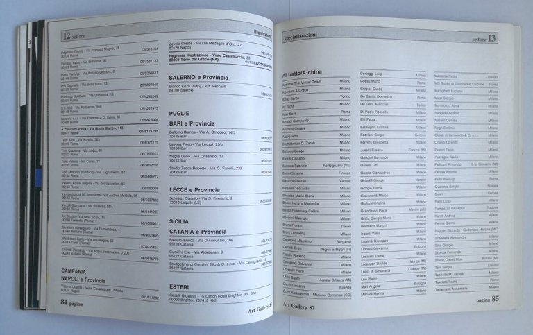 ART GALLERY 5 edizione 1987 Bragadin libro illustrazione graphic design …