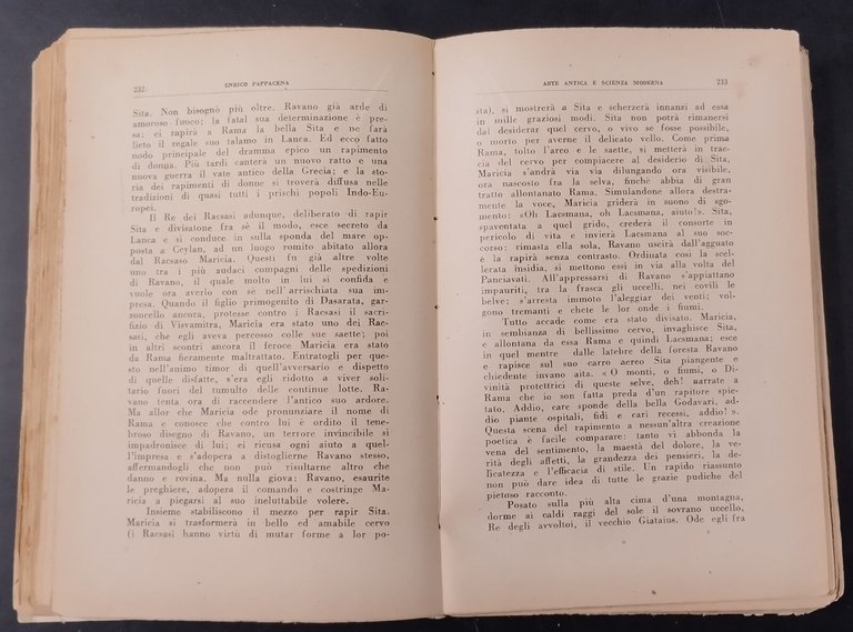 ARTE ANTICA E SCIENZA MODERNA di Enrico Pappacena 1935 ? …