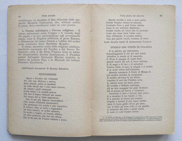 ARTE DEL DIRE di Iginio Raimondi 1953 Cappelli libro scolastico …