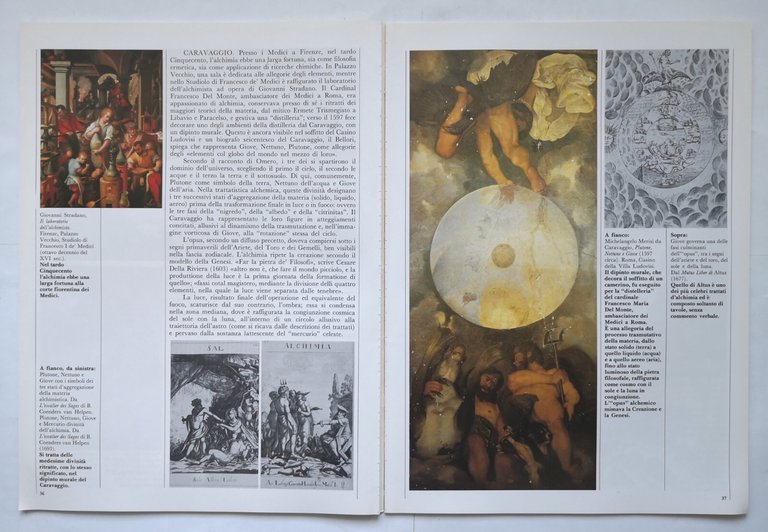 ARTE E ALCHIMIA di Maurizio Calvesi 1986 Giunti rivista art …