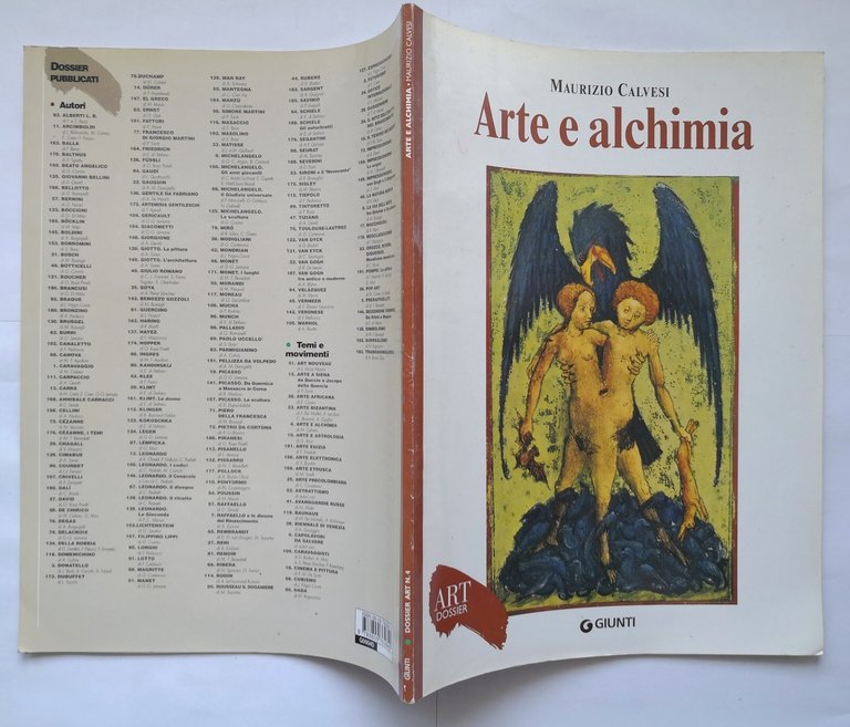 ARTE E ALCHIMIA di Maurizio Calvesi 1986 Giunti rivista art …