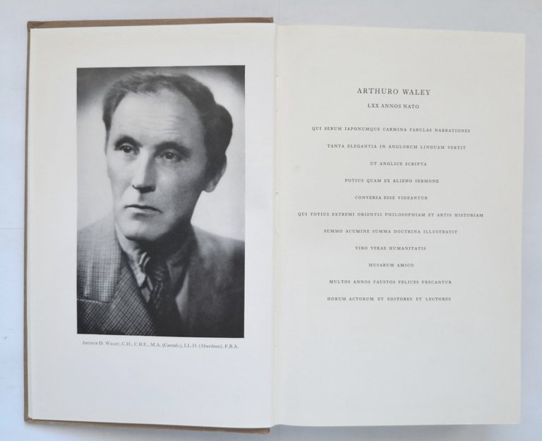 ARTHUR WALEY ANNIVERSARY ASIA MAJOR VOLUME VII 1959 Lund Humphries …