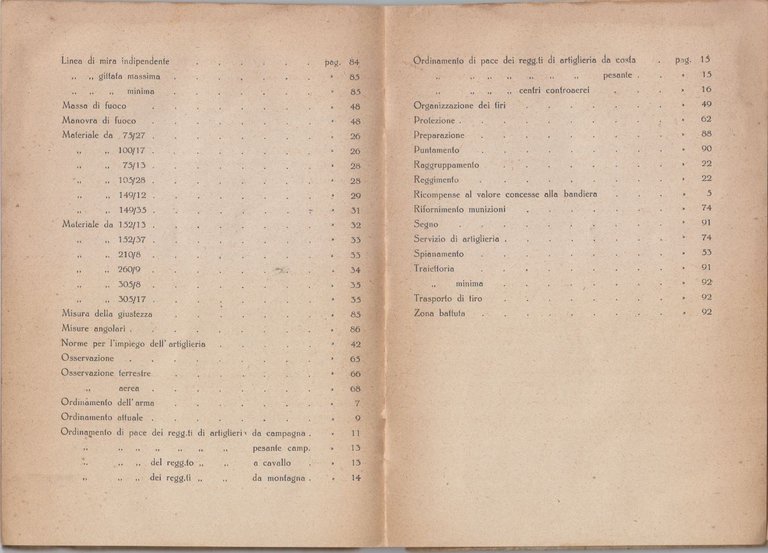 ARTIGLIERIA raccolta di dati uso degli Ufficiali dell'Arma Domenico Auria …