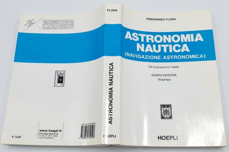 ASTRONOMIA NAUTICA di Ferdinando Flora 2002 Hoepli Navigazione Astronomic Libro | Immagine Gallery 2