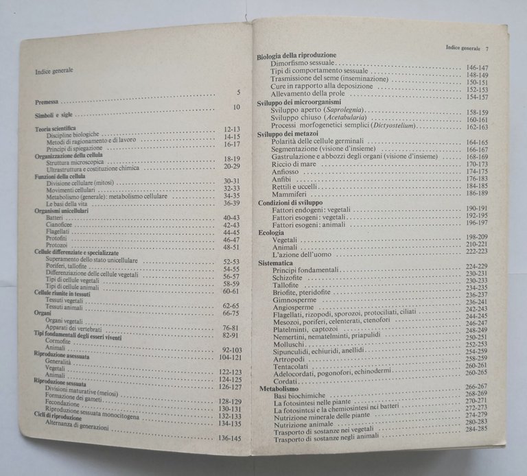 ATLANTE BIOLOGICO GARZANTI 1971 Aldo Garzanti Libro manuale