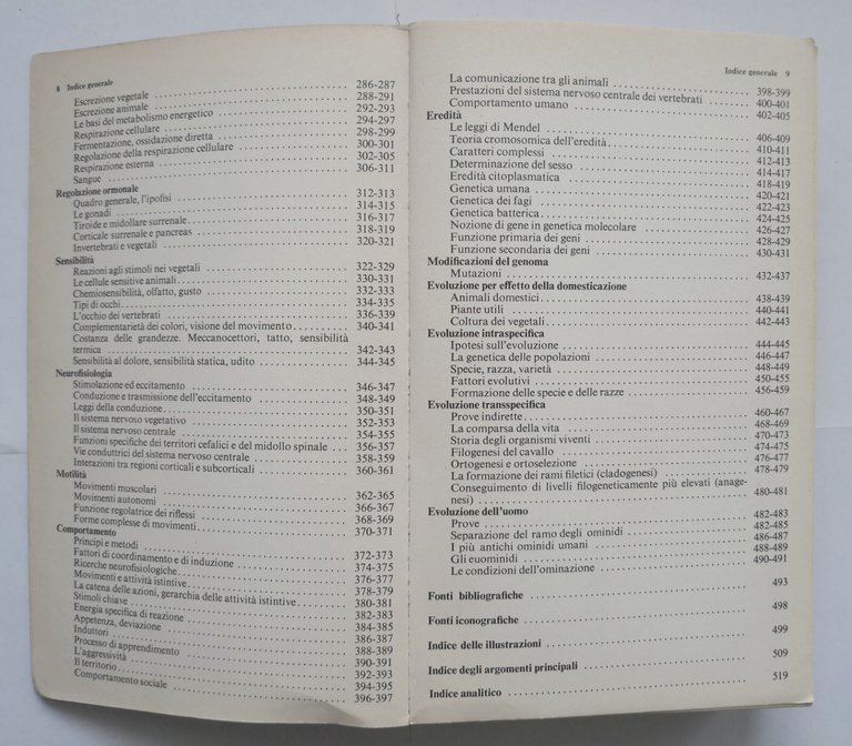 ATLANTE BIOLOGICO GARZANTI 1971 Aldo Garzanti Libro manuale